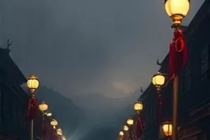 小城慢镜头节目封面：老街巷口与自行车经过的画面